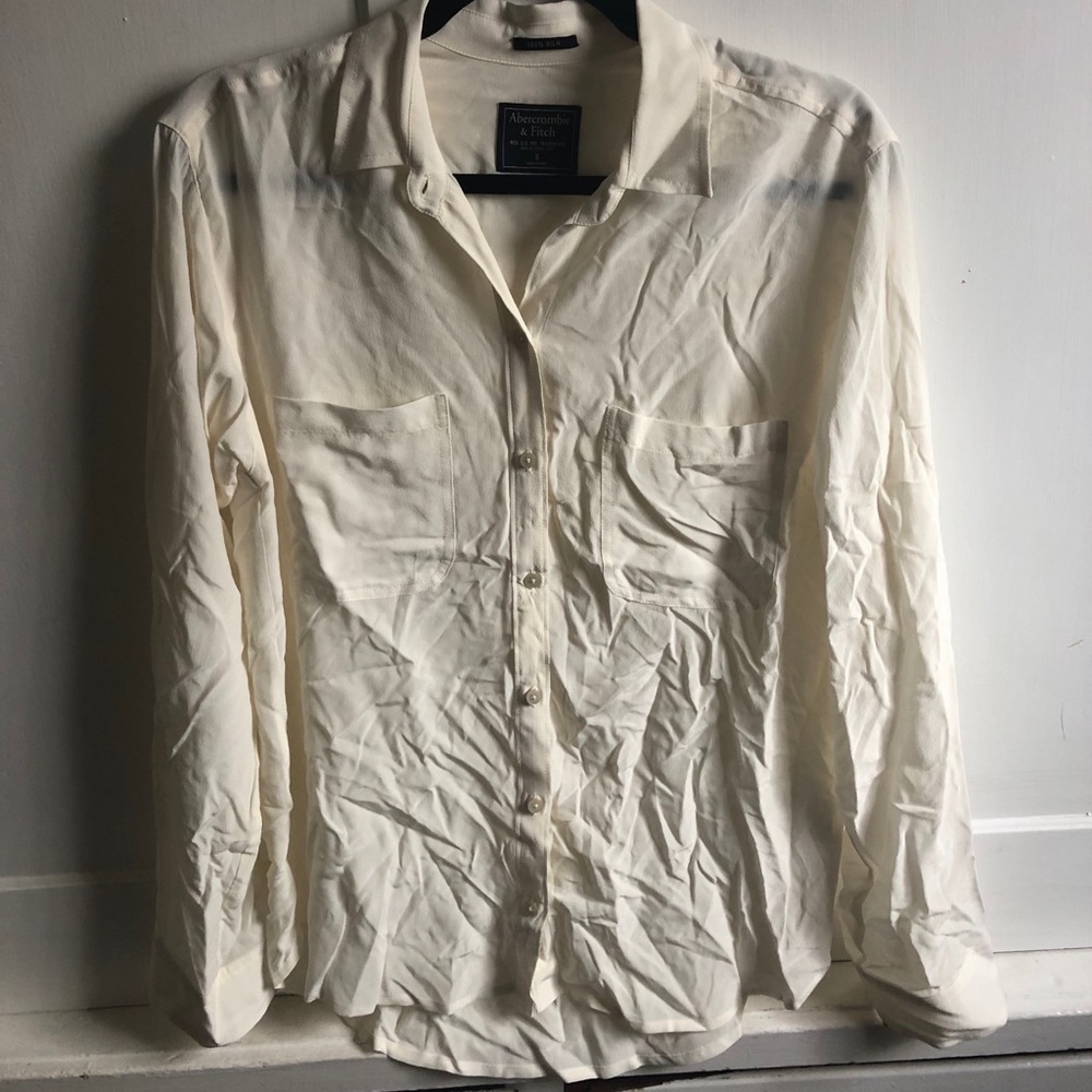 Abercrombie • Silk button-up top